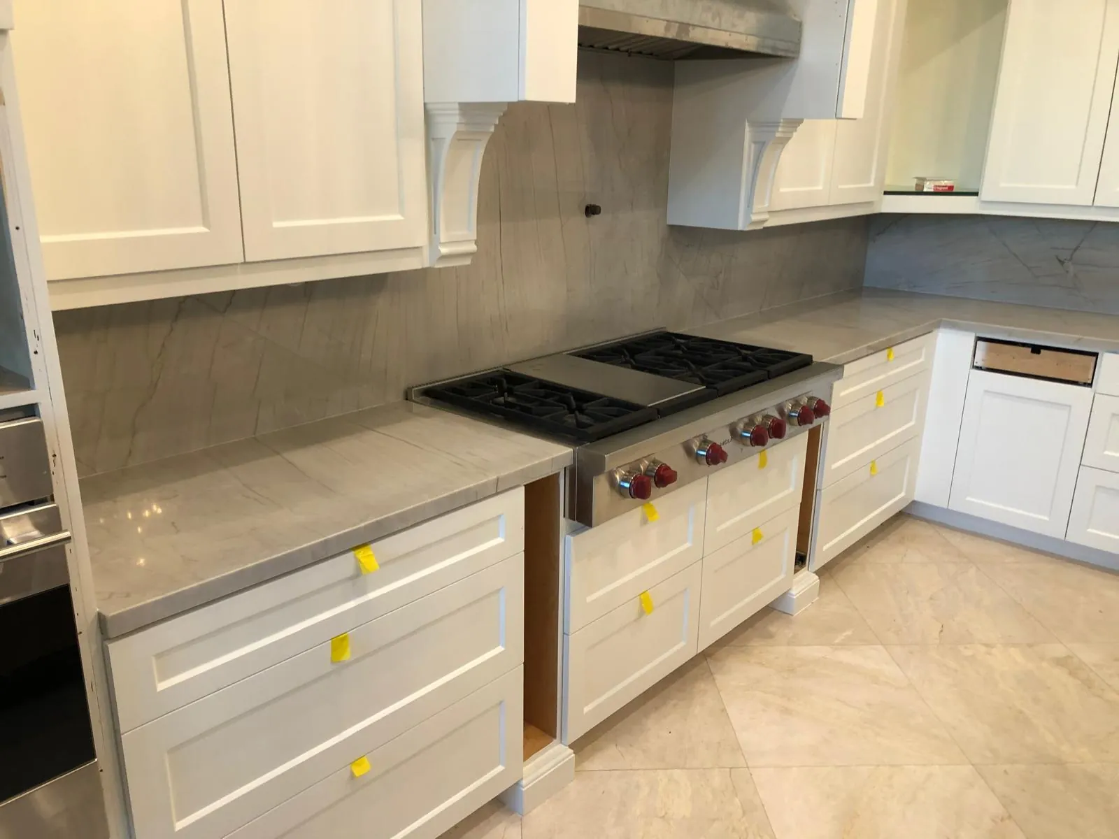 Soft Vein Kitchen, view 2 — custom countertop project in Palm Beach County