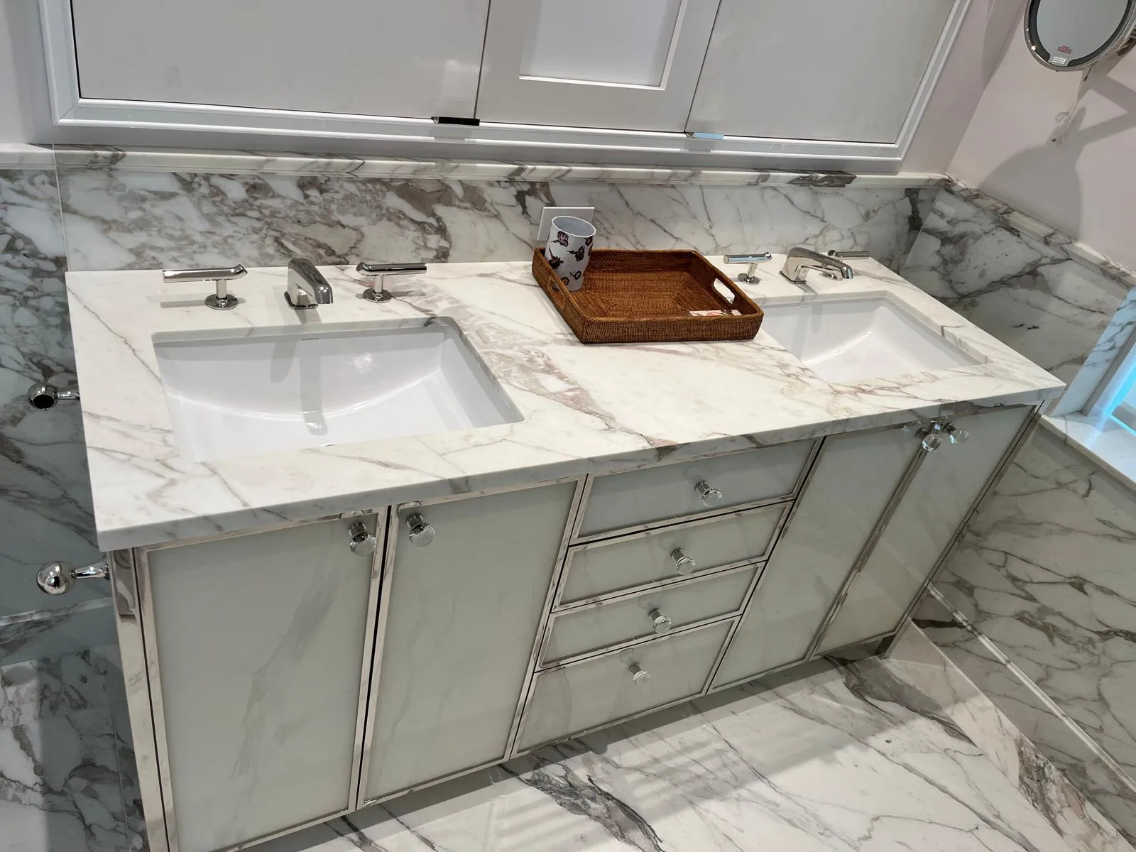 Statement Stone Vanities, view 2 — custom countertop project in Palm Beach County