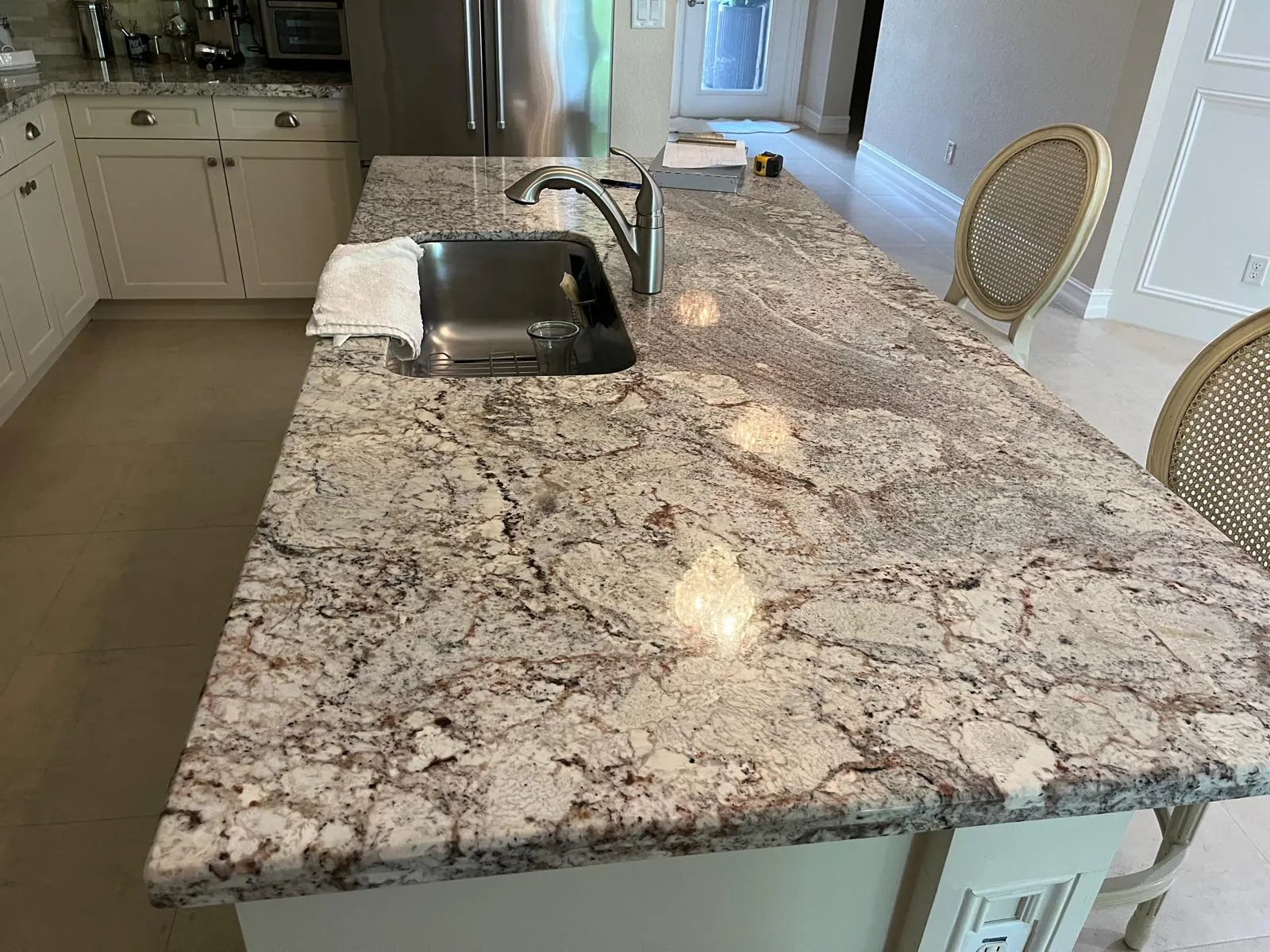 Granite Kitchen Surfaces, view 2 — custom countertop project in Palm Beach County